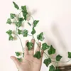 Decorative Flowers 12PCS 6-foot Sweet Potato Vine With Fine Leaves. Indoor Wall Mounted Pipes Ceiling Decoration Wrapped Green Plants