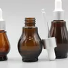 Lagerflaschen 100pcs/Los Großhandel 10 ml Bernstein leere Glas -Tropfenflasche Kleine Probe nachfüllbar für EAA -Öle