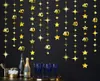 Party Decoration Gold 40e anniversaire Décorations de bannières Numéro 40 Circle Dot Twinkle Star Garlands Place de fond pour an 9591522
