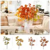 Decorative Flowers 1 PCS Autumn Artificial Branch Handmade 2 Fork Flower Arrangement Creative Fake