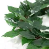 Dekorativa blommor 45 cm Artificial Green Banyan Leaf Wreath Greenery With Leaves To Fra Door Farmhouse Home Wall Window Decor