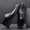 Chaussures décontractées en cuir pour hommes de luxe Crocodile Menti