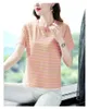 Camisa Polo Mulheres 2024 NOVO ROLOD ROUNCO MANUS DE MANAGEM CHUMA Camiseta de verão Camisas Mujer Ladies Tops