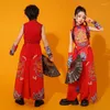 Desgaste do palco de estilo chinês RedFits Red Fits Jazz Trajes de dança moderna