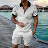 Treno masculino Fashion Summer Tracksuit Short Sleeve Circh Set Tree Coconut Tree 3D Roupas impressas 2 peças roupas de rua casual roupas de rua