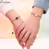 2pcsSet Natural White Black Lava Stone Charm Bracelet Handmade Adjustable Rope Friendship Bracelets Women Men Couple Jewelry6551567