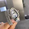 Дизайнерские часы женщин высшего качества женского браслета Serpentn с Dimond Relojes Snake Watch Классический материал из розового золота из розового золота циркон алмаз процесс инкрустации Montre