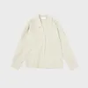 女性のブラウス2024秋の女性シャツ通勤シングル胸のスーツカラートップデザイン高品質のフルスリーブノッチ