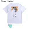 Designer T-shirt Mens Luxury Fashion Marque Vêtements Womens Loose Casual Short à manches Top Street Graffiti Diagonal Stripes Arrow Shirt Sports Shirt Couple Tshirt