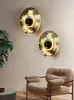Wall Lamp Postmodern roestvrijstalen ontwerp Art Slaapkamer Bedroom Villa Woonkamer Dineeringang Achtergrond LED
