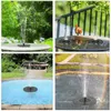 Tuindecoraties Fountain Compact Mini Yard Floating Solar met beugel Tube 0-60 cm Hmax 1.2W Home Decor