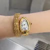 Luxe horloges Women Snake Watch Serpentn Watch met Dimond Relogios Bracelet Classic Rose Gold Sieraden Materiaal Zirkon Diamant Inlegproces Orologio Di Lusso