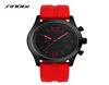 Sinobi Sports Women039s Handgelenk Uhren Casula Genfer Quarz Uhr Weiche Silikon -Gurt -Modefarbe billiger erschwinglicher Reloj Mujer3528126