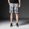 Shorts pour hommes garçons Summer Beachwear Board Plus taille Men Ice Silk Mesh Camouflage vert rapide Dry Loose Outdoor Sportswear 5xl