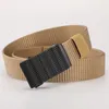 Belts Man Nylon Canvas Webbing Belt Men's Fabric Fashion Casual Automatic Buckle Designer For Jeans Working Male Strap ZX011