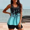 Frauen Badebekleidung gestreiftes zweiteilige Tankini Frauen Badeanzüge Sommer Beach Anzug Bikini Badeanzug Badeanzüge Schwimmkleidung Kleidung