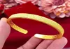 Bracelets Luxury 14k Gold Bracelet Open Open For Women Party High Quality Not Fade 14 K bijoux Bracles Bijoux Femme8272646