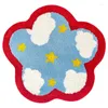 Carpets nordices tufting ciel étoile salon room tapis doux fleur de fleur de forme enfant play pad ani-glip tapis kawaii maison décor rangé 90x90cm