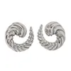 Hölzerohrringe 652f Spiralen Hornformen Geometrische Ohrringe für Frauen modische Hengste stilvolle Schmuck Accessoire Mutter