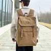 Vintage Canvas Backpacks for Men Large Capacity Laptop Backpack Casual Bag for Commuter Travel Premium Durable Unsex Mochila Bag 240426