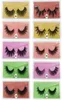 3D valse wimpers 30405070100PAIR 3D Mink Lashes Natural Mink wimpers kleurrijke kaart make -up onwaar in bulk in een pack3754989