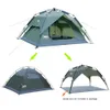 Desert Fox Automatic Tent 3-4 Personne Camping Tenteasy Configuration instantanée Protable Backpacking for Sun ShelterTravellingHiking 240422