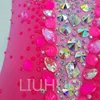 Stage Wear Liuhuo Rhythmic Gymnastics Tuchard Pink Competitief Performance Pak