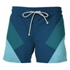Shorts pour hommes à rayures Pantalons de plage imprimés à rayures Summer Swimming Surfing Outdoor Trawsing Elastic Workout