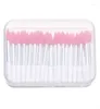 Make -up -Pinsel 30pcs Silikon Lippenbürste Peeling Lippenstift mit filmstaubdichtem Abdeck