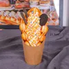 Flores decorativas simulação alimentos waffle Modelo de sorvete Display Decoração Ornamentos