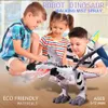 Duży rozmiar 47 cm Elektroniczny chodzenie dinozaurów ryk robot flash edukacja gier konsola dziecięcego prezent zabawek 240424