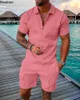 TRABALHOS MENINOS Moda de verão Moda 3D Impressão digital de duas peças Trend masculino de streetwear shorts shorts casuais roupas de férias masculinas