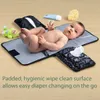 Blöjapåsar bärbar baby byte pad matta för nyfödd barnvagn blöja väska enhand bebis tillbehör D240430