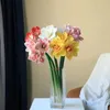 Dekorative Blumen 2pcs künstlich amaryllis stamm echte teile große tropische clivia für vase arrangements home office dekor