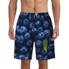 Men's Shorts Blueberries Board Summer Funny 3D Fruits Classic Beach Men Sports Quick Dry Custom Swim Trunks