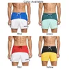 Mäns shorts Stylish Short Pants Boxers Green M-2xl Male Outer Fick Red Simple Sime Solid Sports Tether Yellow Blue