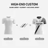 Versión de jugador de sublimación completa personalizada Jerseys de fútbol Camiseta de fútbol de manga corta
