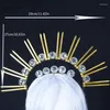 Haarclips Stijlvolle hoofdress Ball Hoofdband Shimmering Hairband voor Stage -uitvoeringen Halloween Cosplay Headwear Accessory XXFD