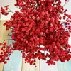 装飾的な花赤赤ちゃんの息乾燥花瓶の家の装飾ヴィンテージロマンチックな多才なホリデーテーマdiyクラフト年