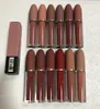 12 couleurs Matte Lip Gloss Lips Luster Christmas Selena Bullet Liquid Liquid Lipgloss Imperproof Cosmetics Dhl Fast 3422782