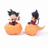 Actie speelgoedcijfers Anime Z Doll Action Figuur Super Saiyan Goku Zittend op de wolken Kawaii Model Gift Kids Hobby Toys Cake Ornament