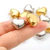 Edelstahl Big Heart Charms Anhänger Zubehör handgefertigtes DIY -Schmuckmaterial für Halsketten Armbänder Ohrringe Armaturen 18*19mm