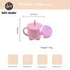 Laten we 5 set babyvoedingbekers maken Baby Drinkware Baby Learning Silicone Sippy Cups voor peuters kinderen met Silicone Sippy Cup 240423