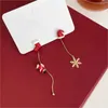 Bengelen kroonluchter mode kerstmas kerstman drop oorbellen kerstboom sneeuwvlok sneeuw lang tassel ketting oorbel vrouwen sieraden vriendinnen cadeau