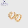 Hoop Ohrringe Xuping Schmuck modische exquisite einfache goldene Farbe Piering Hang Ohrring für Frauen Ladies Weihnachtsfeier Geschenk x000767725