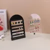 Sieraden zakjes milieuvriendelijke plastic ornament modeorganisator doos multi-hole draagbare oorhouder houders houders oorbel showstandaard