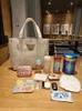 Windelbeutel koreanischer Stil für Baby Mama Tasche süße Leinwand Handtaschen Gegenstände Organizer Windel Caddy Mutterschaft Mutter Kinder D240430