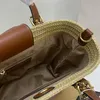 Designer di portate intrecciata intrecciata di alta qualità da donna Domande da donna Paglie Pullo Pulnica Rimovibile Strap Rimovibile Borsa di vacanza Causal Shopping Croce Messenger Borsa