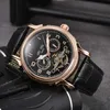 Bekijk horloges AAA Commercial Mens Hollow Tourbillon Automatic Machinery Casual Belt Watch