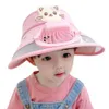 Cappelli Cappelli 1pc Cappello da sole estivo per bambini con ventola di raffreddamento ricaricabile cappello a cilindro vuoto visore di cappelli da baseball traspiranti per bambini Cap sportivo all'aperto